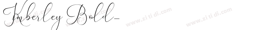 Kimberley Bold字体转换